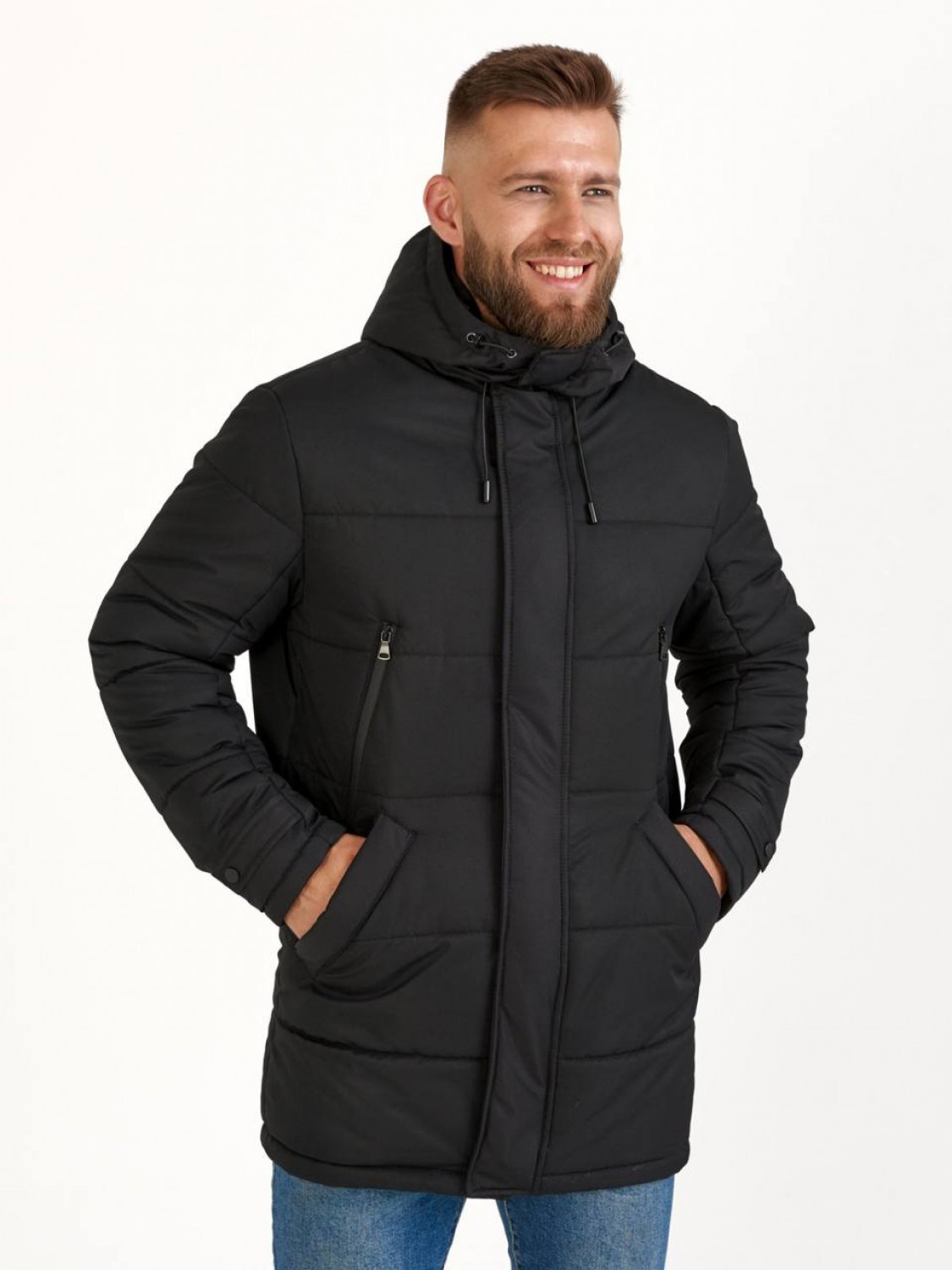 Чоловіча зимова куртка B6 black